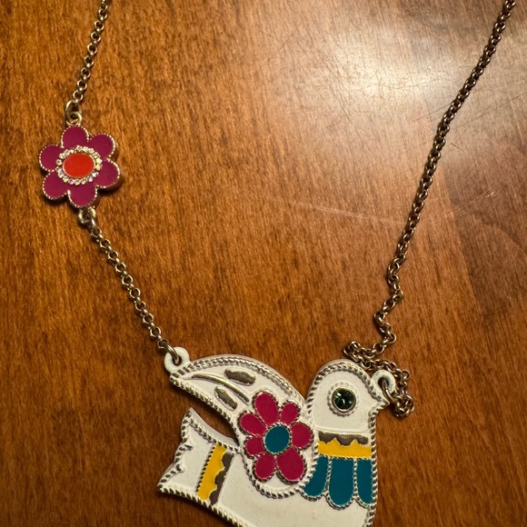 Colorful Bird Pendant Necklace - Picture 2 of 3